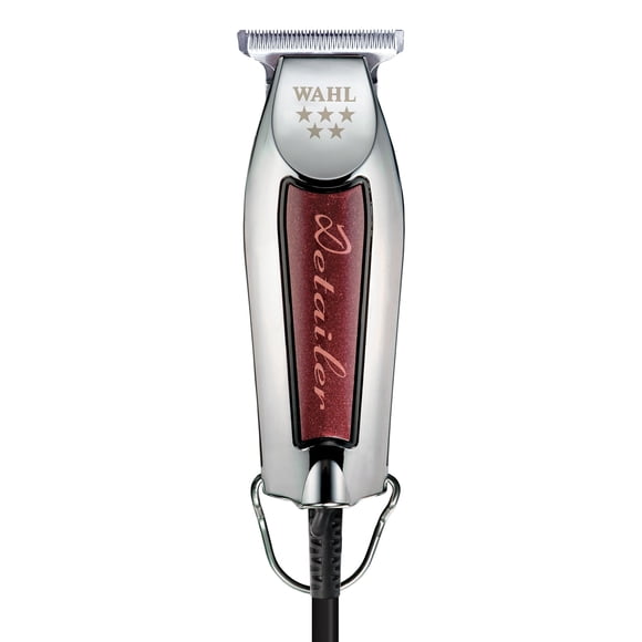 Wahl Professional Detailer Recortadora con cable Cuchilla en T ajustable Motor giratorio liviano Kit completo Borgoña