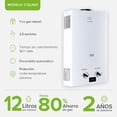 thumbnail image 3 of Boiler de Paso 2 Regaderas y 1 Lavabo 12Lts AVERA  C12LNAT Calentador de Paso Uso Exclusivo Gas Natural, 3 of 10