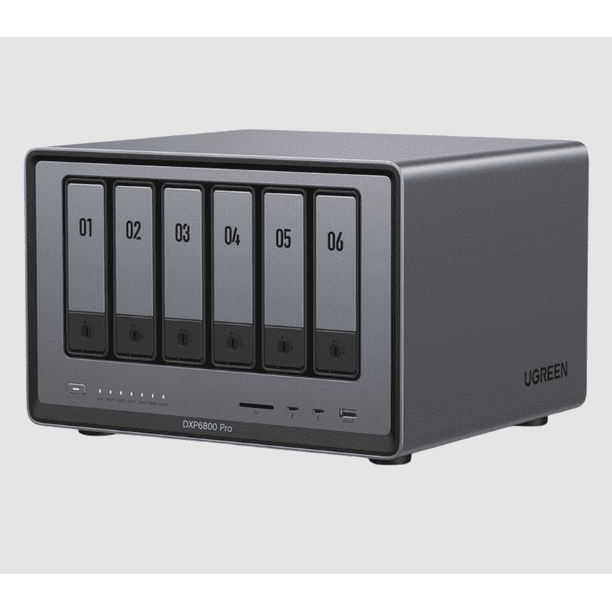 NAS UGREEN NASync DXP6800 Pro / Intel Core i5-1235U 10 Núcleos / 6 Bahías SATA + 2 M.2 NVMe / 2 Puertos Thunderbolt 4