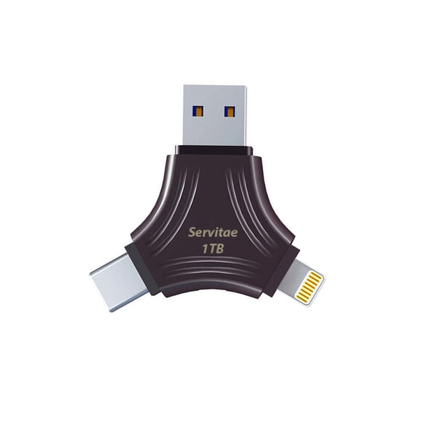 Usb Lightning Flash Memoria Usb Flash 1tb 4 en 1 Usb-c Lightning | Bodega Aurrera