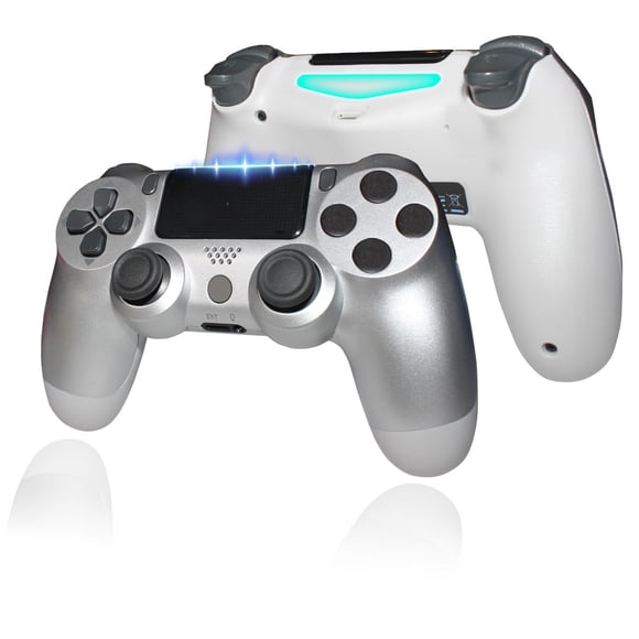 Control inalámbrico recargable Store Line compatible con PS4 Plata