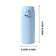 thumbnail image 3 of Vaso de Agua de Acero Inoxidable, Diseño Aislante con Asa, Bloqueo de Temperatura de 12 Horas, Colores Modernos, Portátil para Viajes, Negocios y Uso Diario, 320 Ml, Fácil de Limpiar, 17 X 6, 3 of 6