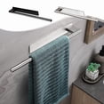 thumbnail image 1 of MTBLYS Barra para toallas de mano de acero inoxidable, autoadhesiva, para baño, toallero de pared, 15.35 x 2.36 x 1.57 pulgadas, soporte para toallas para baño, cocina y caravana., 1 of 7