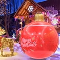 thumbnail image 1 of Bola inflable grande de Navidad | Adorno navideño de PVC de 66 cm para jardín y fiestas en interiores | Decoración festiva colgante con diseño impermeable, 1 of 5