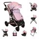 thumbnail image 1 of Carriola 6 En 1 | Base Mecedora | Autoasiento | Amalfi Ibaby rosa, 1 of 10