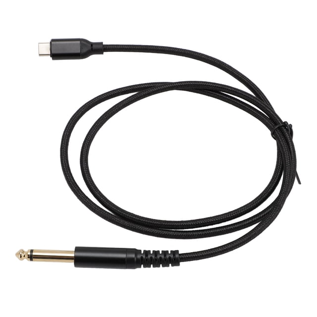 Cable USB C A TS, Cable de Sonido Ts de 1/4 Pulgadas para Guitarra Eléctrica, Bajo, Mezclador, Altavoz A PC, Teléfono Inteligente, Plug and Play Con de Sonido de Alta