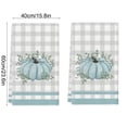 thumbnail image 3 of Oioii Stripes Dot Pumpkin Fall Kitchen Towels Dish Towels, 18x26 Inch Farmhouse Maple Leaves Autumn Decoration Hand Towels(15.8x23.6in), 3 of 6