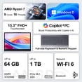 thumbnail image 4 of Lenovo IdeaPad Slim 3 Laptop con Pantalla Táctil de 15.3", AMD Ryzen 7 170, 16GB DDR5, 1TB SSD, Windows 11 Home, 4 of 5