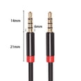 thumbnail image 3 of Cable de audio de 3,5 mm, macho a macho, cable auxiliar estéreo, cable auxiliar compatible con 1 m, 3 of 8