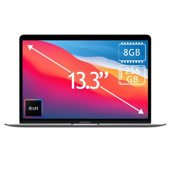 Laptop Macbook Air 13" M1 8GB 256GB Gris Reacondicionado