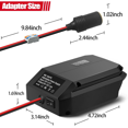 thumbnail image 4 of Para Mil*wau*kee 18V a 12V Reductor Power Adaptador de Batería, DIY Charger Convertidor Power Estación con Conector para Encendedor de Cigarrillos para Auto, 4 of 10