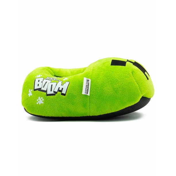 Pantufla Yuyin Para Niño Diseño Minecraft Creeper Boom Ligera verde 16