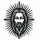 thumbnail image 1 of Cuadro Decorativo de Metal con Diseño CARA JESUS Mediano, 1 of 4