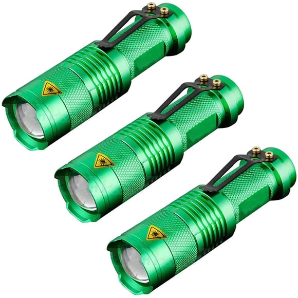 Lamparas LED para Acampar VentDepot LightTechGreen 3 Pzs Verde 2000 lm 50m 1xAA