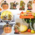 thumbnail image 3 of Harvest Scarecrow figura con Wheat y calabaza - otoño otoño de sobremesa decoración para el hogar, oficina, o Acción de Gracias exhibición, 3 of 3