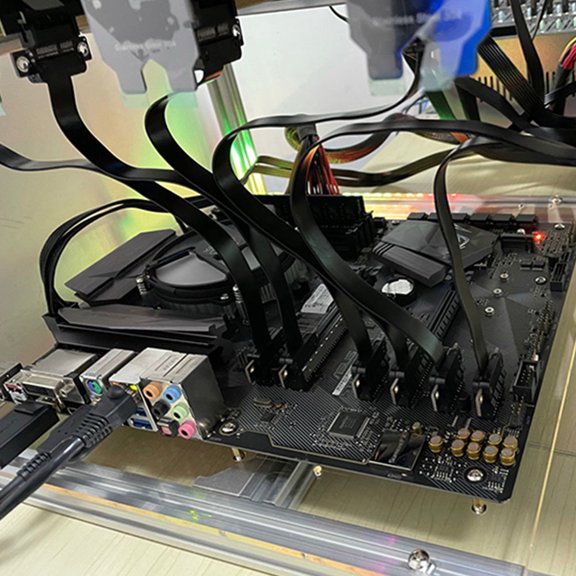 Houderco Cable Extensor Pci-E 3.0 Negro Para Tarjeta Gráfica Con Velocidad Y Señal Estable