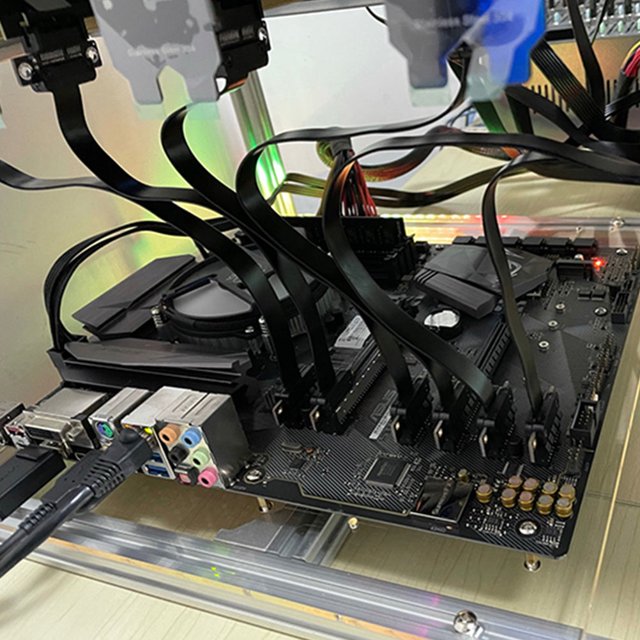 Houderco Cable Extensor Pci-E 3.0 Negro Para Tarjeta Gráfica Con Velocidad Y Señal Estable