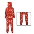 thumbnail image 3 of Jumpsuit de la casa de Navidad Pijamas con capucha impresa de manga larga para mujer billuyoard  AP000325-07, 3 of 7