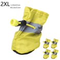 thumbnail image 1 of Botas Impermeables para Perros Pequeños - Zapatos Antideslizantes Reflectantes con Protección para Las Patas y Correas Ajustables, Paquete de 4 Botitas Amarillas para Mascotas, 1 of 7