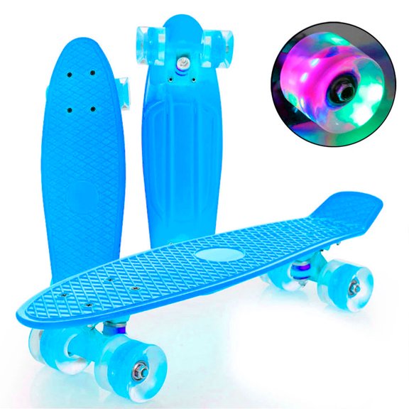 Patineta Con Luz Importacion Azul