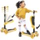 thumbnail image 1 of Patineta Scooter Hurtle con 3 Ruedas Luces LED Ajustable Asiento Plegable con Freno Infantil Amarillo, 1 of 2