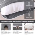 thumbnail image 4 of Almohada Embarazo U Elover Cuerpo Apoyo Maternidad Funda 57, 4 of 5