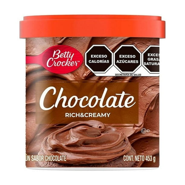 Betún Betty Crocker rich & creamy sabor chocolate 453 g