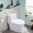 thumbnail image 4 of Funda de inodoro elástica para baño, funda protectora suave y lavable, compatible con todas las tapas de inodoro, funda de asiento de inodoro de poliéster elástica, suave y cómoda., 4 of 6