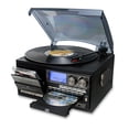 thumbnail image 1 of Tocadiscos de vinilo LoopTone 10 en 1, 3 velocidades, Bluetooth, negro y gris, 1 of 7