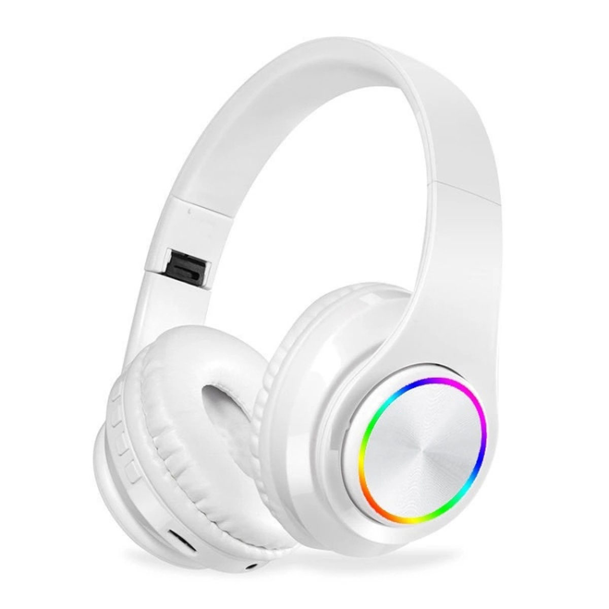 Audífonos Inalámbricos Luminoso Led Bluetooth Diadema Gamer Con Microfono  sonido estéreo, plegable, Recargable Compatible con Celular, TV y PC