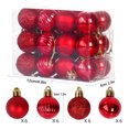 thumbnail image 2 of Xihbxyly Bolas de Navidad para Árbol, Adornos Colgantes Galvanizados, Bolas de Plástico con Purpurina, Juego de 24 Piezas, Diseño Irrompible, Decoración Navideña Multiusos, Hogar, Fiesta, Boda, 3 Cm, 2 of 4