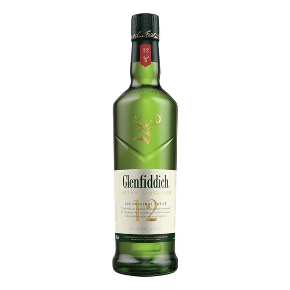 Whisky Glenfiddich   Single Malt Escocés 12 Años  750 ml