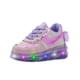 thumbnail image 4 of Tenis Para Niña Con Luces Led Lila Agujetas Super Ligeros lila 22, 4 of 6