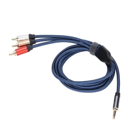 Cable de audio macho de 3,5 mm a 3 RCA macho Cable de audio estéreo de 1,8 m para altavoz TV CD DVD Cable de alambre