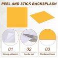 thumbnail image 4 of Uxcell 10pcs Azulejos de Backsplash Autoadhesivos 11.8"x11.8" Azulejos de Pared de PVC Textura de Mármol Adhesivos para Paredes para Dormitorio Baño, Naranja, 4 of 7