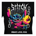 thumbnail image 3 of Playera de Stitch para Caballero, con Estampados de Stitch y Frase Negro Talla EEG, 3 of 4