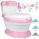 thumbnail image 1 of Baño Entrenador para Niños con Sonido Antideslizante Asiento Acolchado Diseño Realista - Rosa, 1 of 7