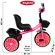 thumbnail image 4 of Triciclo para Niños Torreta con Luz y Sonido Ruedas de Eva Apto a partir de 2 Años Soporta hasta 20 kg - Rosa, 4 of 6