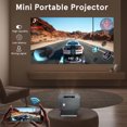 thumbnail image 2 of Portable Projector Video Projector Mini Portable Projector Home Projector Small Movie Projector Phone Projector For Home With US Plug, 2 of 5