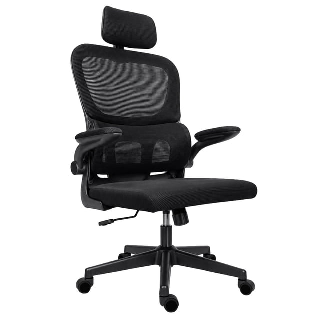Silla Oficina Ergonomica Soporte Lumbar Material Respirable negro