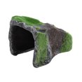 thumbnail image 2 of Cueva escondite de reptiles, cueva de tortuga de resina, plataforma para tomar el sol, decoración de acuario para Gecko, arañas, ranas, tortugas, 2 of 12