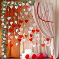 thumbnail image 4 of Adorno de pared de 2 piezas con rosas artificiales de 10 cabezas, ideal para San Valentín. Jarrones de cristal decorativos para dormitorio o sala de estar. Marco metálico. 230 cm (90,55, 4 of 9