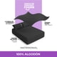 thumbnail image 4 of Juego de Sábanas Matrimonial roomi Algodón Premium Frescas y Suaves Color Negro, 4 of 5