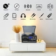 thumbnail image 2 of Tocadiscos de vinilo LoopTone 10 en 1, 3 velocidades, Bluetooth, negro y gris, 2 of 7
