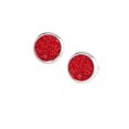 thumbnail image 2 of Minnieouse Pendientes redondos Llamativos Gotas para los oídos Galvanoplastia fina Incrustaciones de diamantes de imitación Espárragos para los oídos Ropa, zapatos y accesorios Miscelánea Rojo, 2 of 6