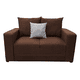 thumbnail image 2 of Love seat EL BAZAR STORE 2 plazas Lino Chocolate Modular Moderno, 2 of 4