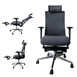 Silla de Oficina Minimalista con cabecera, Soporte Lumbar y Soporte para pies Ajustable Silla Gamer sillas para Escritorio Silla ergonómica