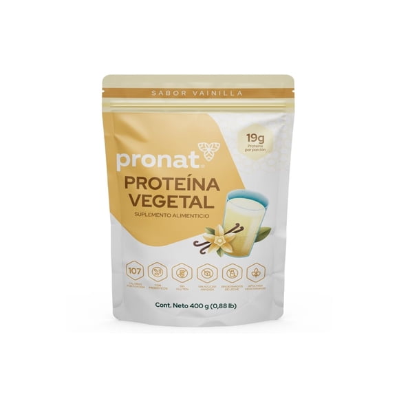 PROTEÍNA VEGETAL VAINILLA 400 G Pronat Dorada PN-1415