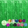 thumbnail image 3 of Cortina de oropel Billuyoard no tóxica e inodoro telón de fondo personalizado para fiesta decoraciones Verde 6.5 pies, 3 of 6