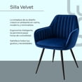 thumbnail image 2 of Set de 2 Sillas Terciopelo con Descansa Brazos para Comedor azul, 2 of 7